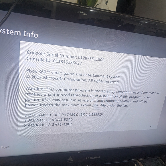 Xbox 360 Slim Model 1439 250GB Console with controller and cables - Tested - Picture 6 of 8